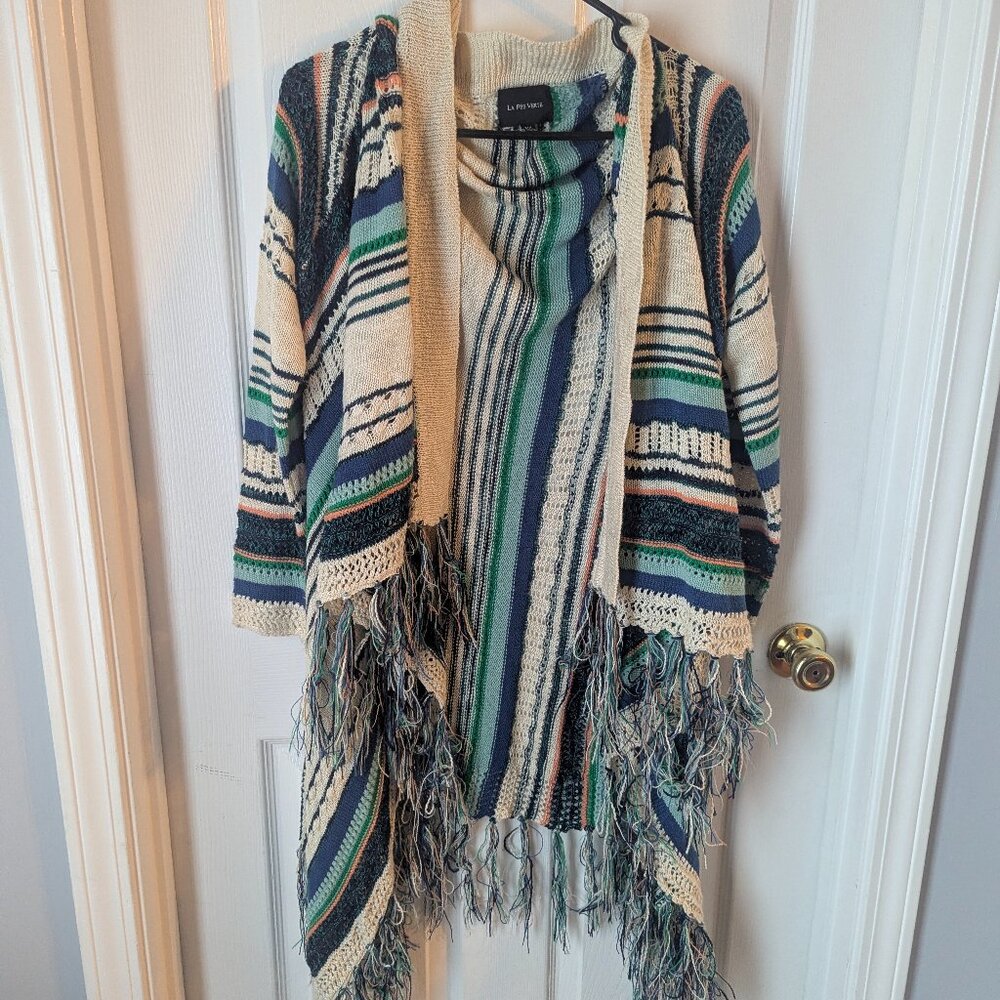 La fee verte knit wrap - M/L